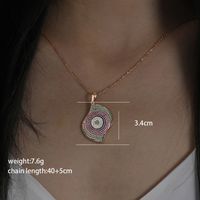 Glam Xuping Geometric Copper Alloy Plating Inlay Artificial Diamond 18k Gold Plated Women's Pendant Necklace main image 7