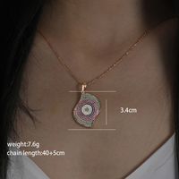 Glam Xuping Geometric Copper Alloy Plating Inlay Artificial Diamond 18k Gold Plated Women's Pendant Necklace sku image 3