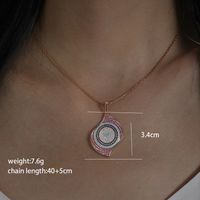 Glam Xuping Geometric Copper Alloy Plating Inlay Artificial Diamond 18k Gold Plated Women's Pendant Necklace main image 6
