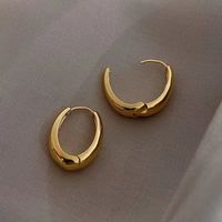 Wholesale Jewelry French Style Classic Style Oval Alloy Earrings main image 4