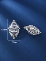 1 Pair Elegant Glam Luxurious Geometric Tassel Plating Inlay Copper Zircon Earrings main image 3