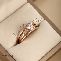 Xuping Romantic Heart Shape Alloy Plating Hollow Out Inlay Artificial Diamond 18k Gold Plated Valentine's Day Women's Rings sku image 1