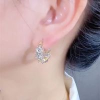 Wholesale Jewelry Classic Style Korean Style Semicircle Alloy Earrings main image 3