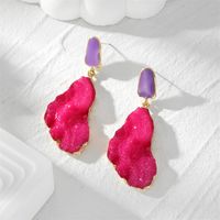 1 Pair Casual Vintage Style Simple Style Geometric Resin Drop Earrings sku image 3