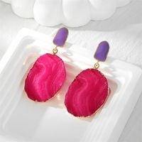 1 Pair Casual Vintage Style Simple Style Geometric Resin Drop Earrings sku image 4