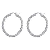 1 Pair Simple Style Round Plating Inlay Copper Zircon 18k Gold Plated Hoop Earrings Ear Studs main image 6