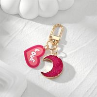 Cute Simple Style Heart Shape Resin Unisex Keychain sku image 6
