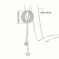 Simple Style Spiral Alloy Inlay Zircon Women's Pendant Necklace main image 2