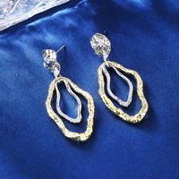 1 Pair Original Design Simple Style Geometric Plating Inlay Copper Zircon 18k Gold Plated White Gold Plated Drop Earrings main image 1