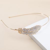Women's Simple Style Feather Metal Hair Band main image 3