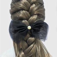 Women's Lady Bow Knot Gauze Hair Clip main image 2