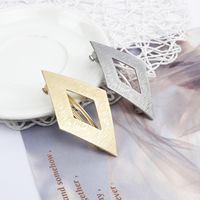 Women's Simple Style Square Metal Plating Hair Clip main image 3