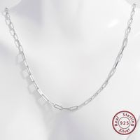 Elegant Basic Necklace Sterling Silver Plating Hollow Out White Gold Plated Rhodium Plated Necklace main image 10