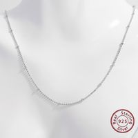 Elegant Basic Necklace Sterling Silver Plating Hollow Out White Gold Plated Rhodium Plated Necklace main image 7