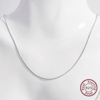 Elegant Basic Necklace Sterling Silver Plating Hollow Out White Gold Plated Rhodium Plated Necklace main image 2