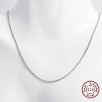 Elegant Basic Necklace Sterling Silver Plating Hollow Out White Gold Plated Rhodium Plated Necklace main image 4