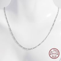 Elegant Basic Necklace Sterling Silver Plating Hollow Out White Gold Plated Rhodium Plated Necklace main image 9