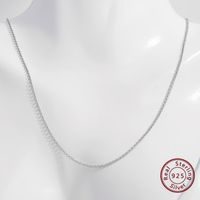 Elegant Basic Halskette Sterling Silber Überzug Aushöhlen Weißgold Plattiert Überzogen Mit Rhodium Halskette main image 6