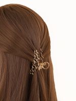 Women's Simple Style Pentagram Metal Plating Hair Claws main image 3