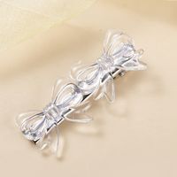 Women's Simple Style Bow Knot Alloy Plastic Hair Clip main image 4