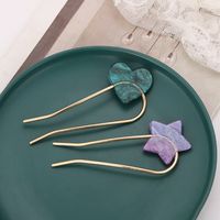 Women's Simple Style Heart Shape Metal Plating Hair Clip main image 1