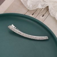 Women's Simple Style Solid Color Rhinestone Plating Hair Clip main image 6
