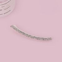 Women's Simple Style Solid Color Rhinestone Plating Hair Clip main image 3