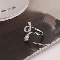 Einfacher Stil Tier Metall Überzug Inlay Künstlicher Diamant Unisex Ringe main image 4