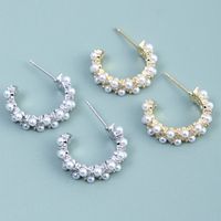 1 Piece Lady Pearl Mixed Materials Ear Studs main image 3