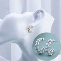 1 Piece Lady Pearl Mixed Materials Ear Studs main image 4