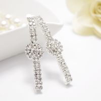 Women's Sweet Solid Color Thai Silver Inlay Rhinestones Hair Clip main image 4