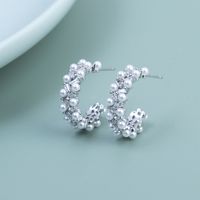 1 Piece Lady Pearl Mixed Materials Ear Studs sku image 2