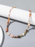 Casual Simple Style Geometric Artificial Crystal Synthetic Resin Beaded Women's Necklace main image 6