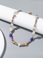 Lässig Einfacher Stil Geometrisch Künstlicher Kristall Kunstharz Perlen Frau Halskette main image 8