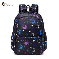 Cute Spaceship Square Zipper Fashion Backpack sku image 10