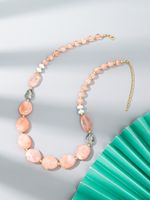 Lässig Einfacher Stil Geometrisch Künstlicher Kristall Kunstharz Perlen Frau Halskette sku image 4