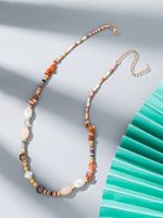 Lässig Einfacher Stil Geometrisch Künstlicher Kristall Kunstharz Perlen Frau Halskette sku image 1