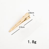 Women's Simple Style Solid Color Metal Plating Hair Clip main image 2
