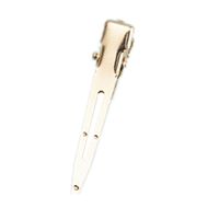 Women's Simple Style Solid Color Metal Plating Hair Clip sku image 1
