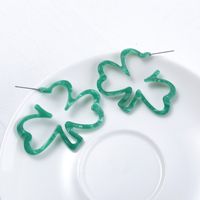 1 Pair Simple Style Flower Acetic Acid Ear Studs main image 5