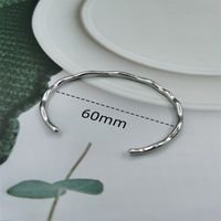 Ig Style Simple Style Streetwear Solid Color Twist Stainless Steel Plating Bangle main image 3