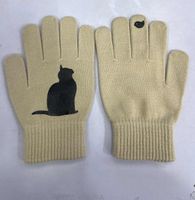Unisex Cute Cat Gloves 1 Pair sku image 1