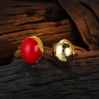 1 Pair Simple Style Round Plating Sterling Silver 24k Gold Plated White Gold Plated Ear Studs main image 6