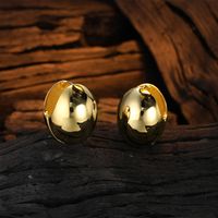 1 Pair Casual U Shape Geometric Plating Sterling Silver Gold Plated Earrings main image 4