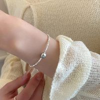 Classic Style Solid Color Freshwater Pearl Sterling Silver Plating Silver Plated Bracelets main image 3