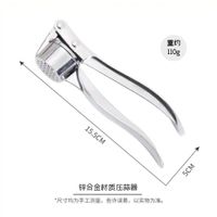 Simple Style Solid Color Stainless Steel Garlic Press 1 Piece sku image 1