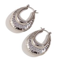 1 Pair Vintage Style Simple Style Irregular Solid Color Plating Stainless Steel 18k Gold Plated Drop Earrings sku image 21