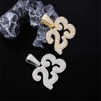 1 Piece Hip-hop Number Stainless Steel Alloy Plating Inlay Jewelry Accessories main image 8