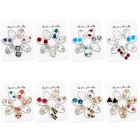 Wholesale Jewelry Simple Style Geometric Alloy Artificial Pearls Rhinestones Plating Inlay Ear Studs main image 1