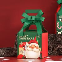 Christmas Fashion Santa Claus Letter Elk White Cardboard Festival Gift Wrapping Supplies 1 Piece sku image 1